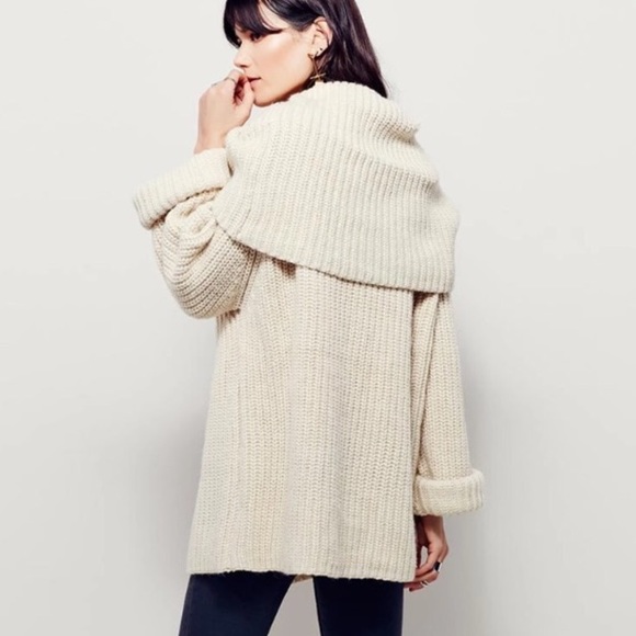 Plush Oversized Sweater TOP Extreme Cowlneck Cowl - Picture 3 of 6